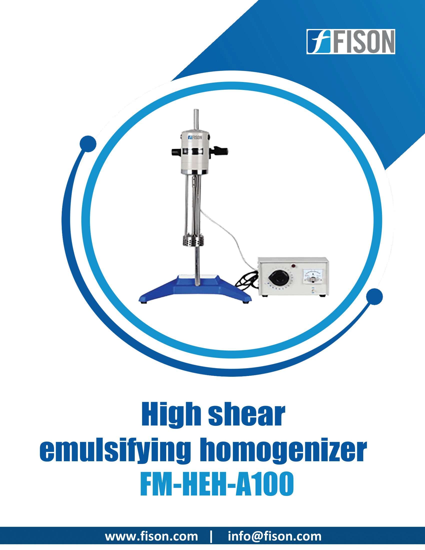 High shear emulsifying homogenizer FM-HEH-A100